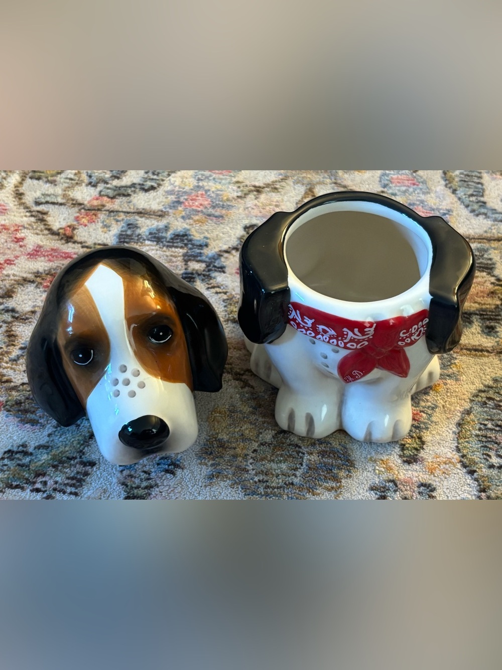 The Pioneer Woman Henry Basset Hound Earthenware Candy Jar with Lid